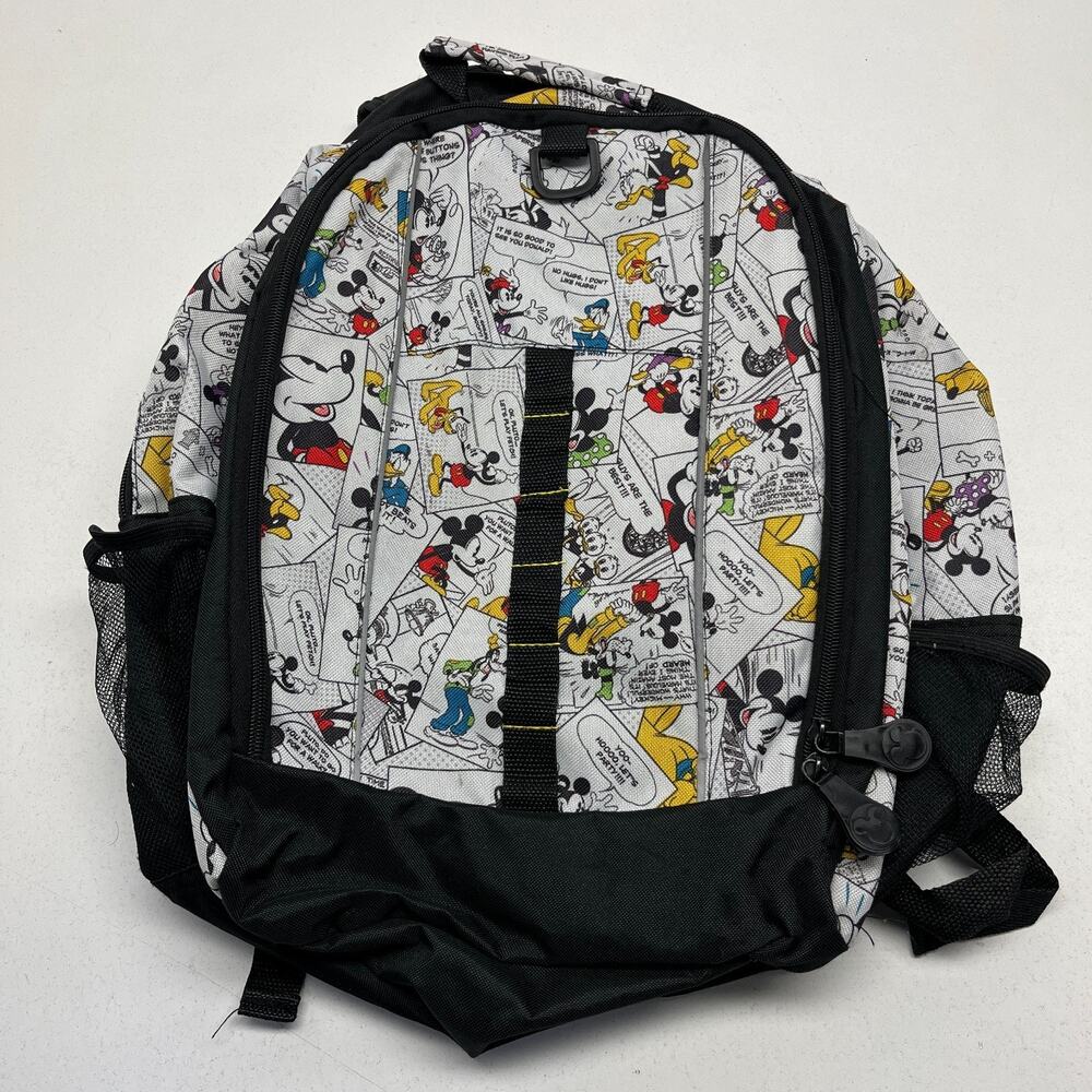 Disney Parks Comic Strip Backpack Mickey Mouse School Bag Computer Pad Section